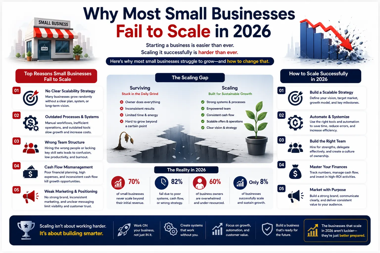 Why Most Small Businesses Fail to Scale in 2026